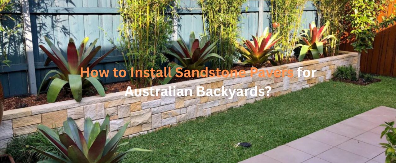 How to install sandstone pavers